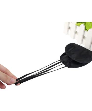 Wobe 30 pcs Black Eye Mask Cover with Nose Pad and Elastic Straps - Comfortable Blindfold Eyeshade for Travel, Sleep, and Parties - Buy Online on GoSupps.com