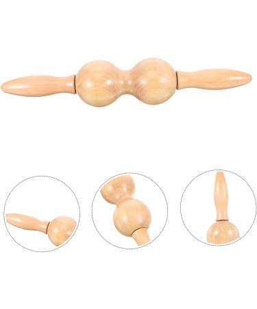 Besportble Meridian Massage Device - Manual Acupressure Pen & Wood Muscle Roller for Leg & Arm Massage | Unique 31x6cm - Buy Online on GoSupps.com