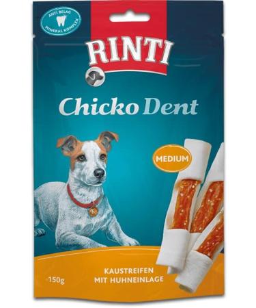RINTI Extra Chicko DENT Chicken for Dogs - Medium - Double Pack (2 x 150g) - Best Healthy Chew Treats - Buy Online on GoSupps.com