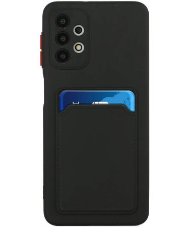 Buy Tivenfezk Nadoli Silicone Case for Samsung Galaxy A33 5G - Ultra Thin Shockproof & Scratch-Resistant TPU Wallet Cover with Credit Card Holder - Black - Buy Online on GoSupps.com