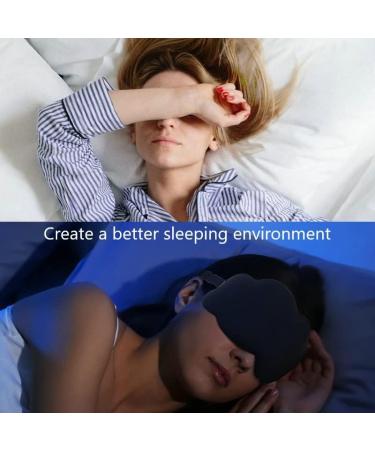 CELECTPRO 3D Contoured Sleep Mask for Women Men - Adjustable Strap, 99% Light Blocking, No Eye Pressure - Ideal for Sleeping, Yoga, Traveling - Black - Buy Online on GoSupps.com