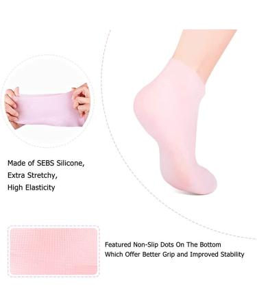 Moisturizing Silicone Socks for Women - Soft Gel Aloe Spa Pedicure Socks for Dry, Cracked Heels - Repair and Soften Rough Skin - Callus Treatment - 1 Pair - Buy Online on GoSupps.com
