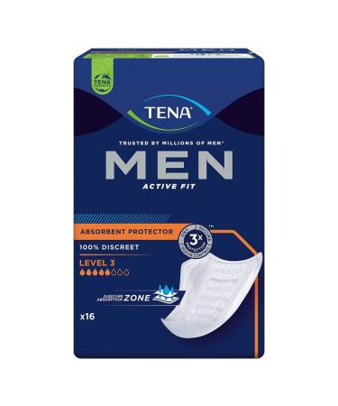 TENA MEN Active Fit Level 3 Incontinence Pads 16 pcs