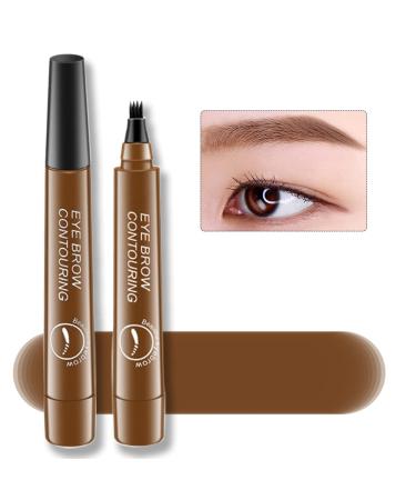 Upgrade Tattoo Eyebrow Pen  Waterproof Microblading Brow Pencil  24 Hours Long Lasting  Smudge-proof  Natural Looking (1 Light Brown)