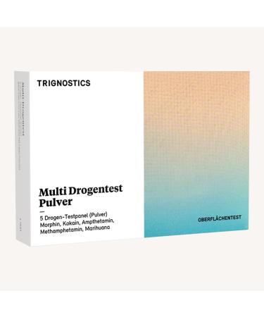 Trignostics drug wiping test surface - drug test for home 5 minutes |1 test with 5 test strips without a laboratory |THC surface test for the detection of drugs such as marijuana or cocaine |Rapid test