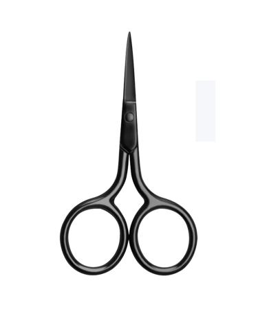 Bonsai Scissors Stainless Small Scissors Eyelash Facial Hair Straight Round Tip Razor(Straight tip)