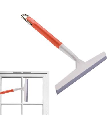 Frifer Window Scrubber - Glass Shower Scrubber - Portable Household Cleaning Tools Window Squeegee Cleaning Squeegee for Shower Doors Tiles Bathroom Orange - Buy Online on GoSupps.com