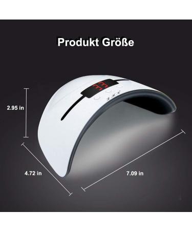 LKE 36W Nail Dryer - LED Nail Lamp with Timing Function LCD Display & Infrared Sensor - SUN X10PLUS White - International Shipping - Buy Online on GoSupps.com