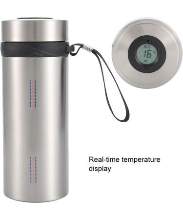 Silver Mini Insulin Refrigerator Cup - Portable Medical Cooler with LED Display for Travel and Outdoor Activities - Buy Online on GoSupps.com