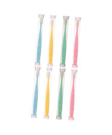 Frcolor 8 pieces Wangan hair toothbrush hairy toothbrush micro nano hand toothbrush gums deep cleaning toothbrush oral care tools oral care toothbrush micro nano 1 piece (1 Pack) different colors x 2 pieces
