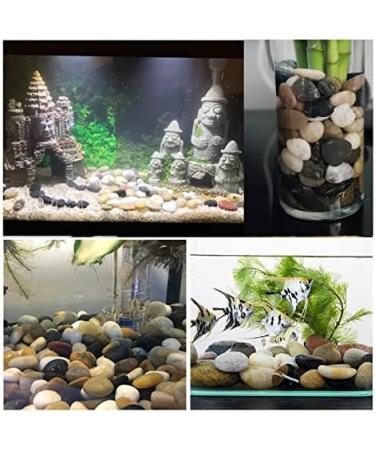 Hisredsun 2.1 lb Natural Polished Pebbles - 0.4-1 inch Decorative Stones for Garden, Aquarium and Vase Fillers - 0.95kg Multi-Use River Rocks - Buy Online on GoSupps.com