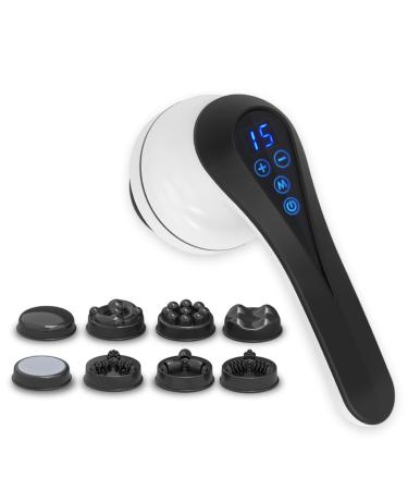 Chakger Hand massager for deep fabric cellulite electrical body massage device with 8 massage heads for the massage of muscles back body neck feet shoulders