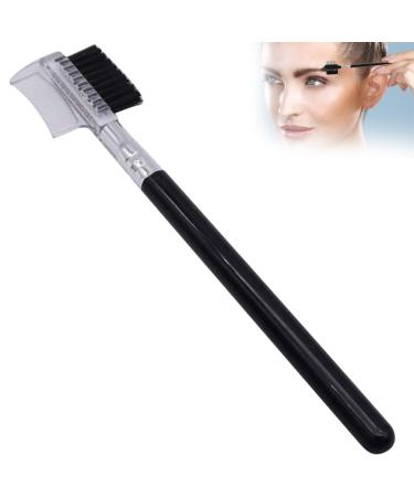 Brrnoo Makeup Brush Brow Brush Eyelash Eyebrow Brush Comb Wood Handle Double Head Extension Metal Steel Makeup