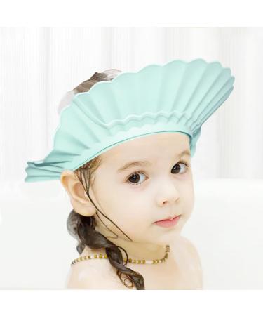 Adjustable Baby Shower Cap for Infants & Toddlers | Silicone Bath Visor in Haze Blue | Protects Kids during Bath Time | Ages 6 Months - 12 Years - Buy Online on GoSupps.com
