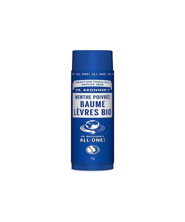 Dr Bronner's Organic Peppermint Lip Balm 4 gr