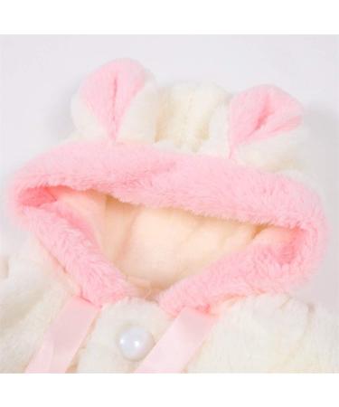 Newborn Baby Girl Faux Fur Hooded Cape 12-18 Months White - Warm Winter Coat - Buy Online on GoSupps.com