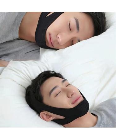 Elfstone Adjustable Snoring Head Band | Breathable Stop Snoring Solution for Men and Women - Black - Buy Online on GoSupps.com