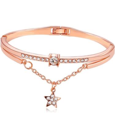 Mobestech 3pcs Moon Bracelet Star Cuff Bracelet Rose Gold Bracelet Women Bracelets Crystal Pendants Star Hand Jewelry Crystal Bracelets Sun Retro Chain Bracelet Gem Miss Silver Bracelet Rose Goldx3pcs 19.5*1.2cmx3pcs - Buy Online on GoSupps.com