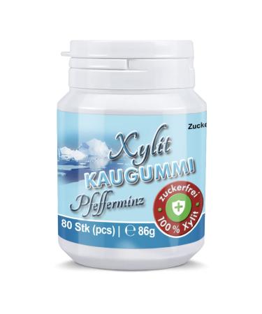Buy Xylitol Chewing Gum Peppermint - Sugar-Free & Vegan | 480 Pieces Big Pack - 12 x 30 Pieces | International Shipping - Buy Online on GoSupps.com