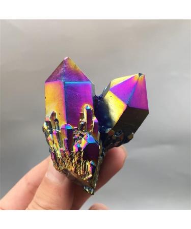 for 100G+Natural Rainbow Titanium Crystal Cluster Crystal Point Quartz Specimen Home Decoration Rock Gem Stone Reiki1PC Stone Mineral Specimen - Buy Online on GoSupps.com