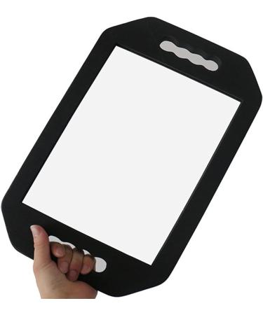 Feisate 4 Pack Large Hand Mirrors with Double Handle | Foam Handheld Barber Mirror for Stylists and Barbers | Unbreakable and Portable - Buy Online on GoSupps.com