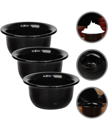 Beaupretty 3-Piece Shaving Bowl Set - Plastic Soap Brush & Cup for Beard Grooming & Hairdressing - Ideal for Razor Soap Cream - Buy Online on GoSupps.com