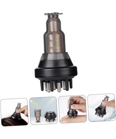 Durable Scalp Applicator Essential Oil Device - Comb & Massager for Scalp Care | 4x4cm Black - Buy Online on GoSupps.com