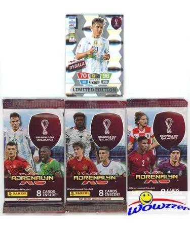 2022 Panini Adrenalyn XL World Cup Qatar Collectors Tin - 24 Cards & Limited Edition! Featuring Messi, Mbappe, Pulisic, Ronaldo & More! Imported - WOWZZER! - Buy Online on GoSupps.com