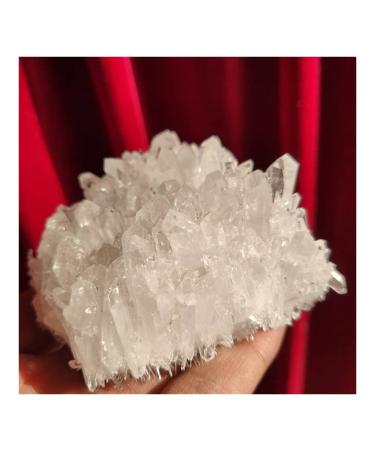 for 1pcs 350g Natural Beautiful White Cluster Specimen Quartz Crystal Full of Texture
