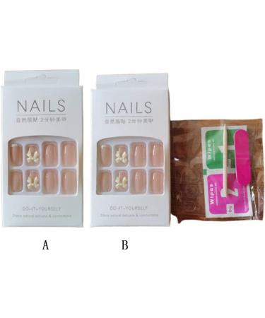 3D Manicure Accessories Fake Nails Nail Model Nail Patch Engraved Bow Polish Ornament Acrylic Nail Design Butterfly-shape Resin Nail Art(B) - Buy Online on GoSupps.com