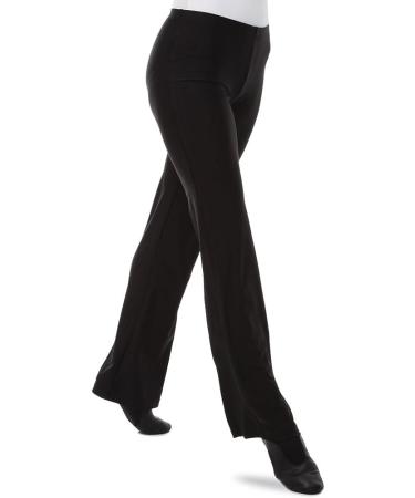 Alexandra Collection Youth Black Tricot Jazz Pants - Athletic Flare Bootcut Pant (Size 14) - Buy Online on GoSupps.com