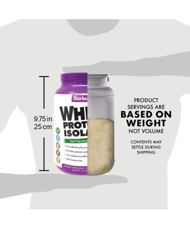 Bluebonnet 100% Natural Whey Protein Isolate - Original Flavor 2.2 lbs (992g) - High-Quality Protein Supplement - Buy Online on GoSupps.com