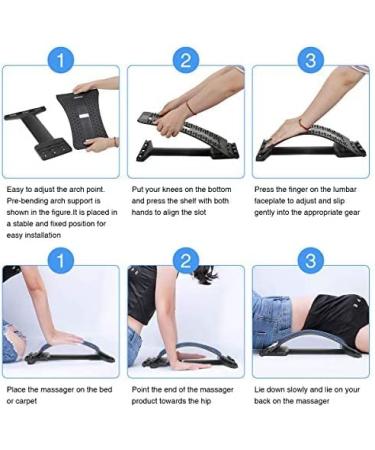 Back Stretcher Support for Lumbar Pain Relief - Multi-Level Spine Deck Massager for Herniated Disc, Sciatica, Scoliosis - Upper and Lower Back Stretching Device - Buy Online on GoSupps.com