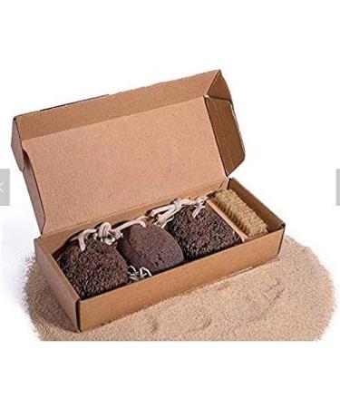 Jaydam 3 in 1 Natural Volcanic Pumice Stone Gift Set for Calluses, Warts, and Dry Skin Care - Foot Scrubber and Home Pedicure Tool - Buy Online on GoSupps.com