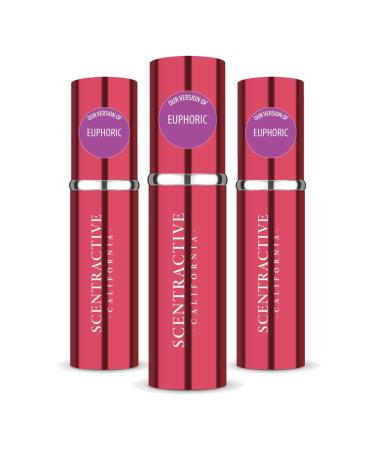 CA Perfume Impression of Calvin K. Euphoric For Women Replica Version Fragrance Dupes Concentrated Long Lasting Eau de Parfum Spray Refillable Atomizer Bottle 0.17 Fl Oz/5ml-X3 CALVIN K. EUPHORIC IMPRESSION 0.51 Fl Oz (Pack of 1)