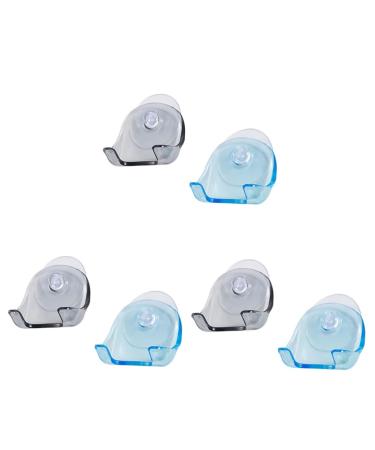 HomsfoU 6 Stk self -adhesive hook razor storage razor hanging shower hook shower hanger shower hook hook hooks with suction cups for the shower razor razor picture 1x3stk 2pcsx3pcs