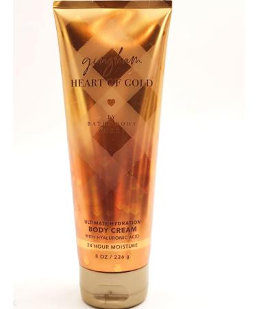 Gingham Heart of Gold Bath and Body Ultimate Hydration Body Cream 8 oz