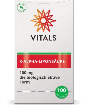 Vital-R Alpha Lipoic Acid 100mg - 100 Capsules | Bio-Enhanced Sodium-R-Lipoate for Optimal Absorption - Buy Online on GoSupps.com
