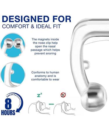 Silicone Magnetic Snore Stopper 4PCS - Effective Snoring Solution for Quieter, Restful Sleep - Buy Online on GoSupps.com