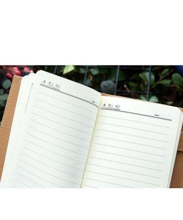 Travel Retro Notebook A6 Planner Diary Loose Leaf Carry Book with Zipper Bag Card Space Business for Students Sketchbook (Color : B Size : 185mmx112mm) (B 185mmx112mm) - Buy Online on GoSupps.com