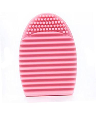 DOITOOL Makeup Brush Lipstick Organizer Silicone Brush Cleaning Scrubber Silicone Cosmetic Brush Egg Cosmetic Clean Tools Detergent Cleaner Scrub Board Make up Pink Travel medium Pink - Buy Online on GoSupps.com