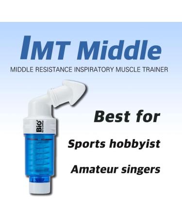 Bigbreathe IMT Middle(Blue) | Inspiratory Muscle Trainer for Amateurs & Singers - Buy Online on GoSupps.com