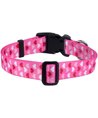 Mihqy Valentine's Day Dog Collar - Adjustable Heart Design for All Sizes (33-55 cm Neck) - Perfect Gift for Dog Lovers - Buy Online on GoSupps.com