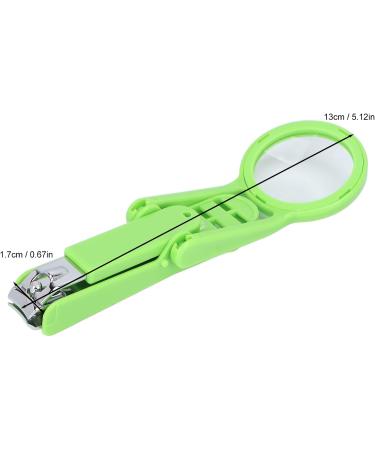 Deluxe Nail Clipper with Magnifier Stainless Steel Adjustable Fingernail Toenails Cutter with Magnifying Glass for Elderly Children(green) - Buy Online on GoSupps.com