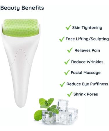 Ice Roller for Face & Eye With Gua Sha Ice Face Roller Skin Care Facial Roller Face Massager Face Sculpting Tool Derma Roller Cool Sculpting Eye Bags and Puffiness - Buy Online on GoSupps.com