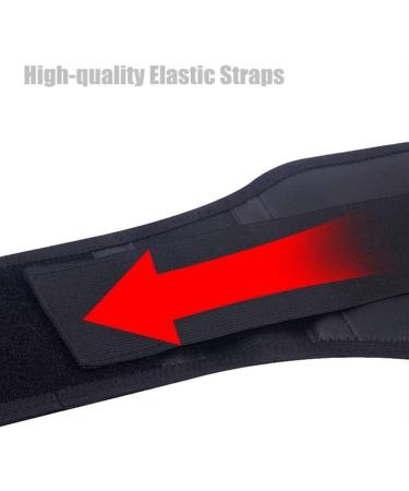 Adjustable Self-Heated Waist Belt for Lumbar Support | Pain Relief for Men & Women | Black L - Double Banded Back Support Faja - Buy Online on GoSupps.com