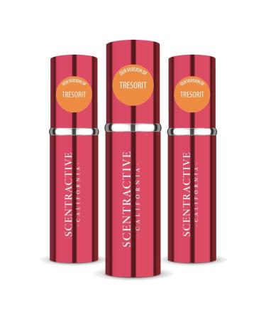 CA Perfume Impression of Tresorit For Women Replica Version Fragrance Dupes Concentrated Long Lasting Eau de Parfum Spray Refillable Atomizer Bottle 0.17 Fl Oz/5ml-X3 LNCM TRESORIT IMPRESSION 0.51 Fl Oz (Pack of 1)