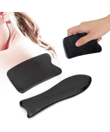 Buy Gientan Portable Oxenhorn Massage Plate - Gua Sha Tool for Face & Neck Pain Relief | Muscle Relaxation & Spa Experience - Buy Online on GoSupps.com
