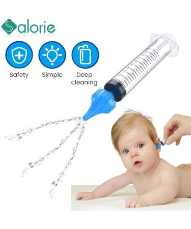 2pc Ear Cleaning Irrigation Kit | Ear Wax Removal Tool | Comfortable PP+Silica Gel | 10ML Syringe for Water Washing - Buy Online on GoSupps.com