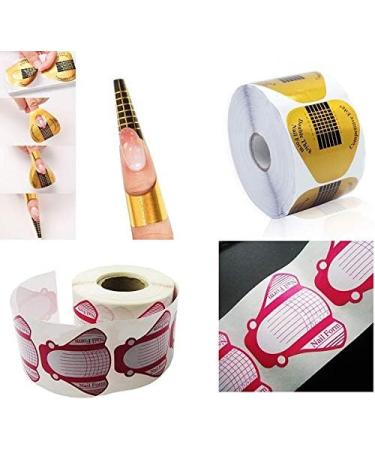 MH Nail Form Acrylic Art Gel Extension Guide File Manicure Tool Stickers (50 Nail Forms Red) 50 Nail Forms Red - Buy Online on GoSupps.com